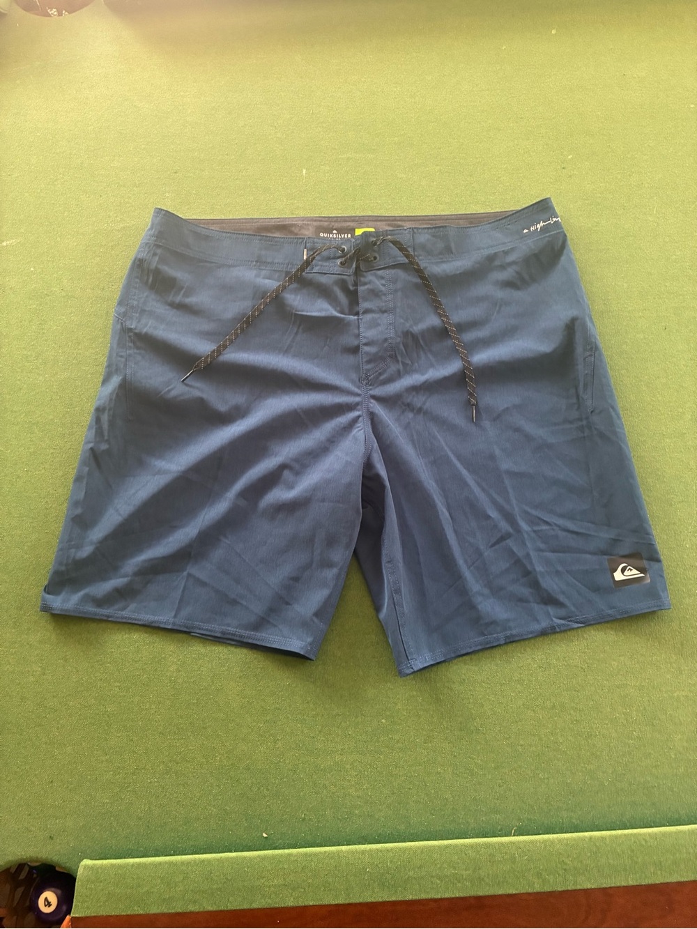 Quiksilver Highline Kaimana Boardshort Men's Blue 38 Drawstring 20” Inseam Dry